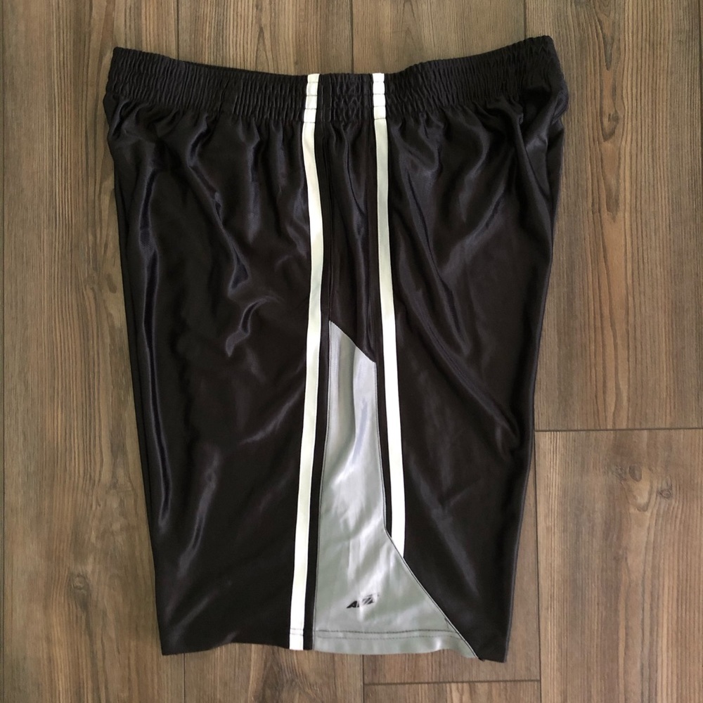 Black, Gray, & White Avia Basketball Shorts